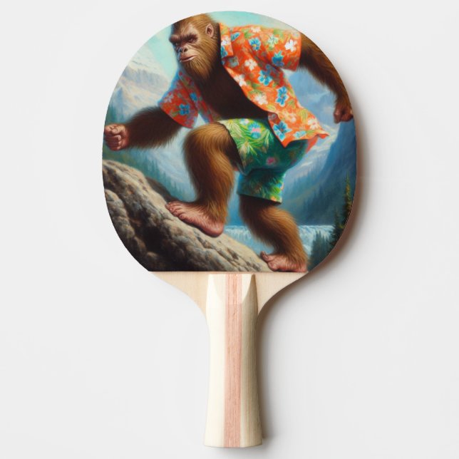 Bigfoot Hiking Ping Pong Paddle (Front)