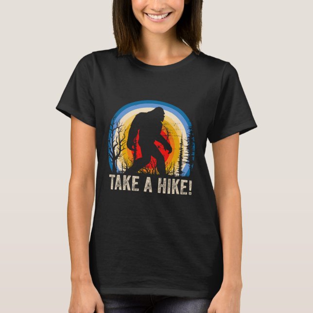 Bigfoot Hiking  T-Shirt (Front)