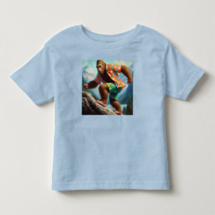 Bigfoot Hiking Toddler T-Shirt