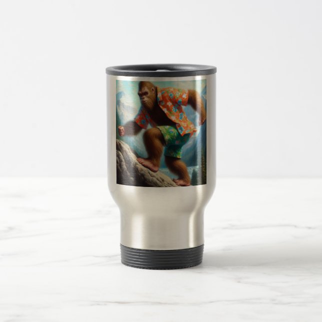 Bigfoot Hiking Travel Mug (Center)