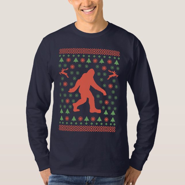 Bigfoot Holiday Sweater Tees (Front)