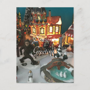 Bigfoot holiday Village Postcard