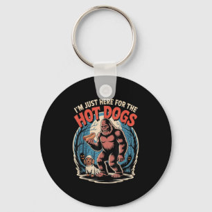 Bigfoot Hotdog Halloween Dog Lover Costume Funny F Key Ring