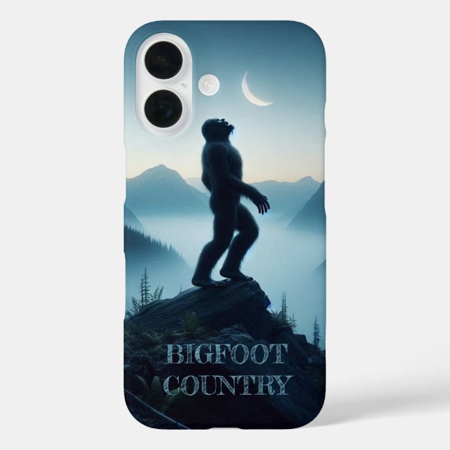 Bigfoot Howling at the Moon  Case-Mate iPhone Case (Back)