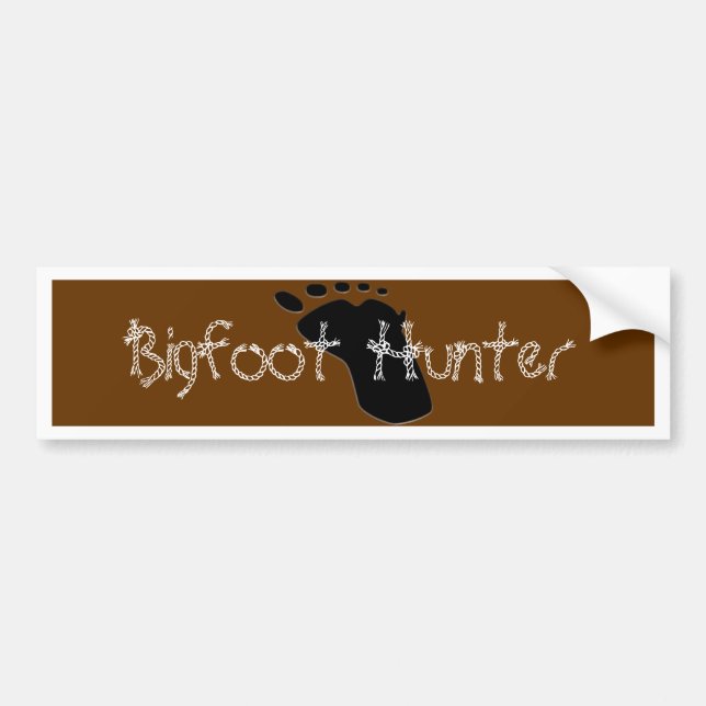 Bigfoot Hunter Bumpter Sticker (Front)