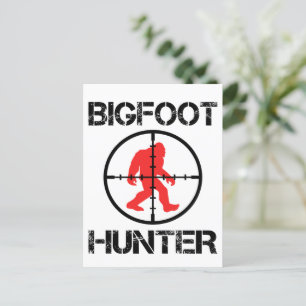 Bigfoot Hunter Funny Bigfoot Lover  Postcard