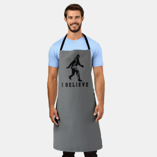 Bigfoot I Believe Customisable Text Apron