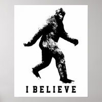 Bigfoot I Believe Customisable Text