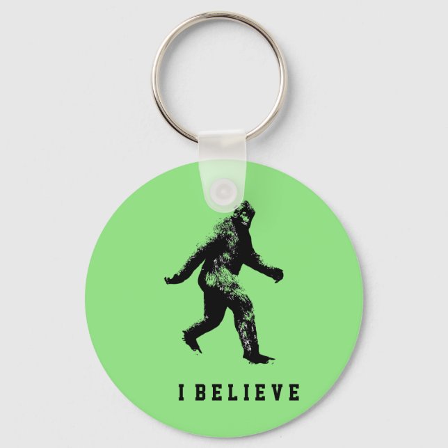 Bigfoot I Believe Key Ring (Front)