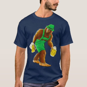 Bigfoot in Lederhosen  Funny Oktoberfest Beer T-Shirt