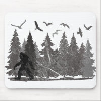 Bigfoot in the Fores Sasquatch Yeti