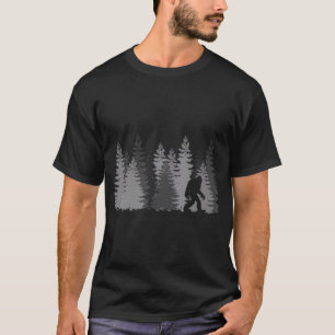 Bigfoot In The Forest Sasquatch Yeti T-Shirt