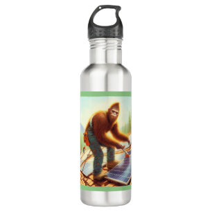 Bigfoot Installing Solar Panels 710 Ml Water Bottle