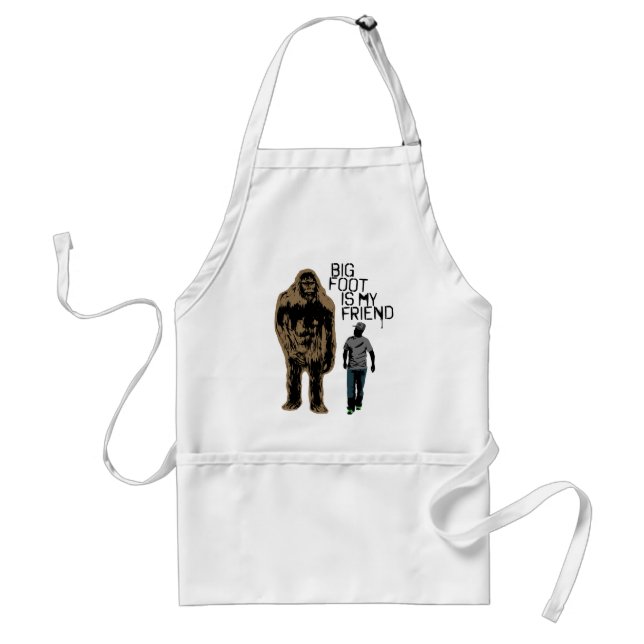 Bigfoot Is My Friend Standard Apron (Front)