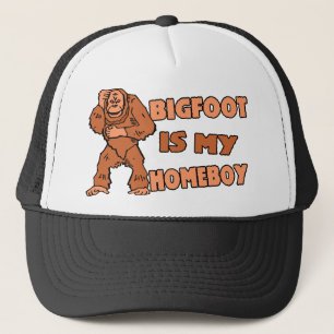 Bigfoot Is My Homeboy Trucker Hat