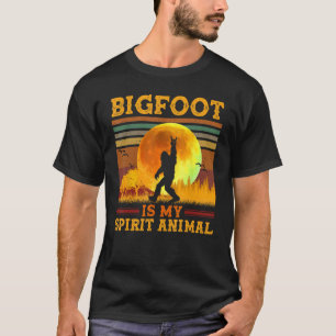 Bigfoot is My Spirit Animal Vintage Sasquatch T-Shirt