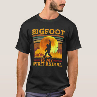 Bigfoot is My Spirit Animal Vintage Sasquatch T-Shirt