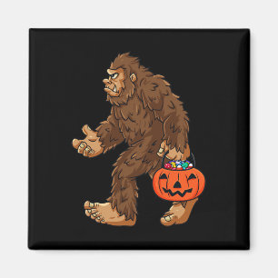 Bigfoot Jack O Lantern Fun Halloween Boys Kids Sas Magnet