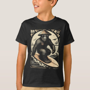 Bigfoot - Japanese Themed Bigfoot Surfing Shirt