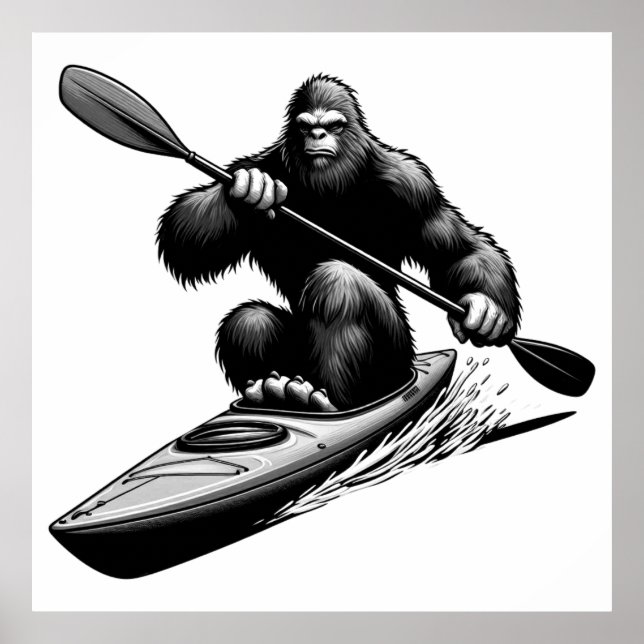 Bigfoot Kayak Poster (Front)