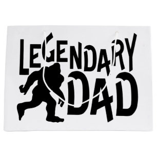 Bigfoot Legendary Dad Large Gift Bag