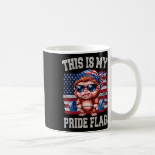 Bigfoot Lifting Barbell 4th Of July This Is My Pri Coffee Mug
