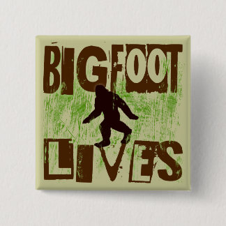 Bigfoot Lives 15 Cm Square Badge