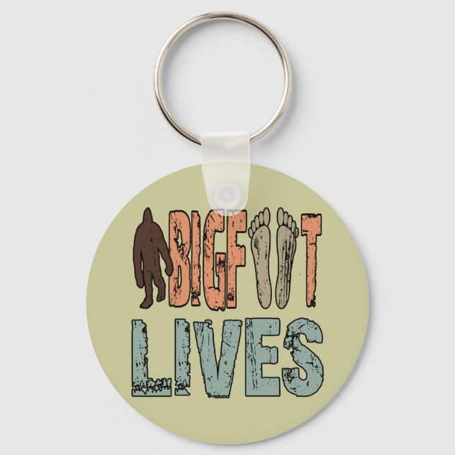 Bigfoot Lives Key Ring (Front)