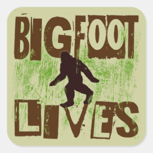 Bigfoot Lives Square Sticker