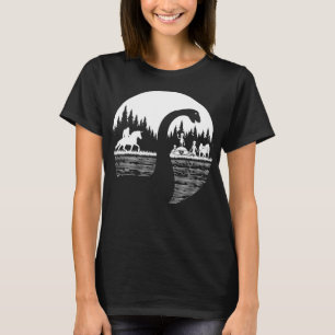 Bigfoot Loch Ness Monster Funny Sasquatch Riding U T-Shirt