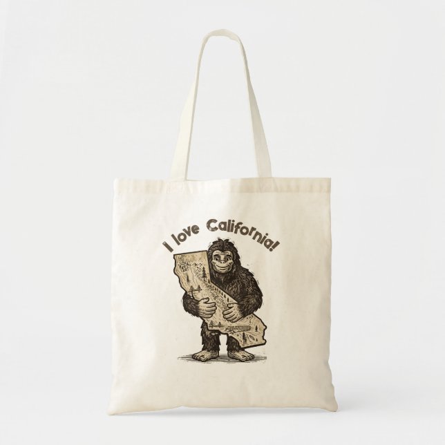 Bigfoot Love Tote Bag (Front)