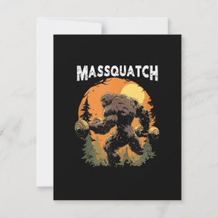 Bigfoot Massquatch Funny Invitation