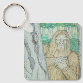 Bigfoot meme parody key ring