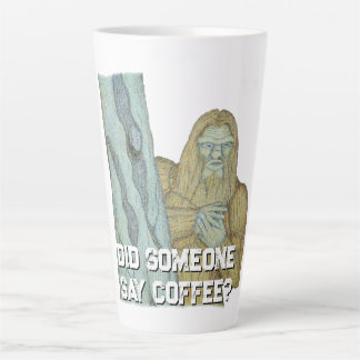 Bigfoot meme parody latte mug