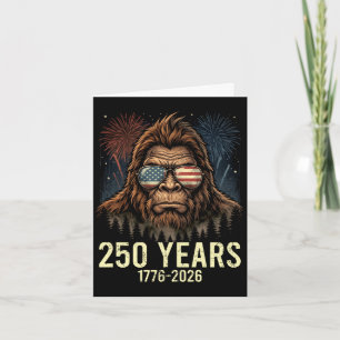 Bigfoot merica firework 4th of july 250 card