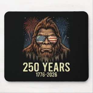 Bigfoot merica firework 4th of july 250 mouse pad