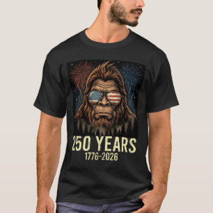 Bigfoot merica firework 4th of july 250 T-Shirt