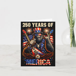 Bigfoot merica rock 4th of july eagle 250 card