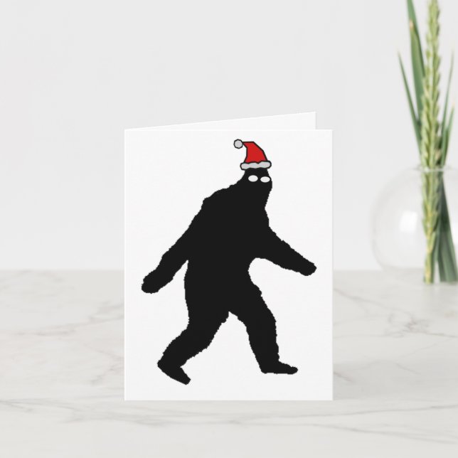 Bigfoot Merry Squatchmas! Holiday Card (Front)