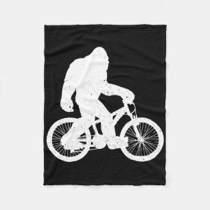 Bigfoot Mountain Bike Downhill Biking Cycling Bike Fleece Blanket