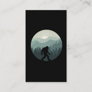 Bigfoot Mountain Forest Sasquatch Fan Business Card