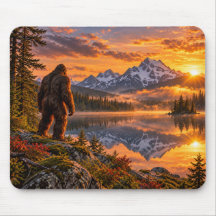 Bigfoot Mountain Sunset Mouse Pad