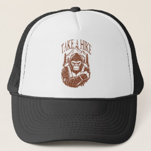 Bigfoot Mountain Wilderness Adventure Design Trucker Hat