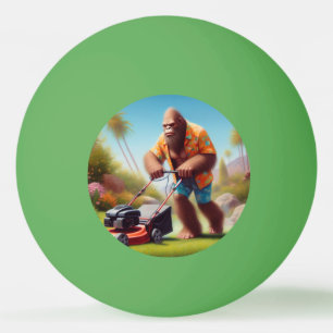 Bigfoot Mowing Ping Pong Ball