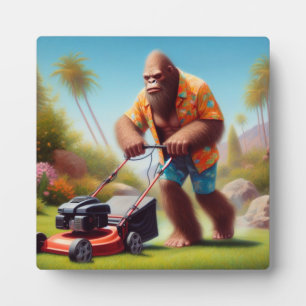 Bigfoot Mowing Plaque