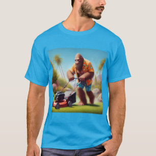 Bigfoot Mowing T-Shirt