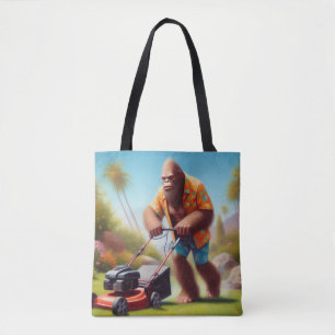 Bigfoot Mowing Tote Bag