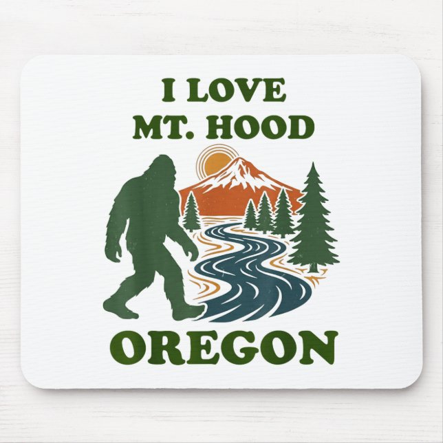 Bigfoot mt hood oregon  mouse pad (Front)