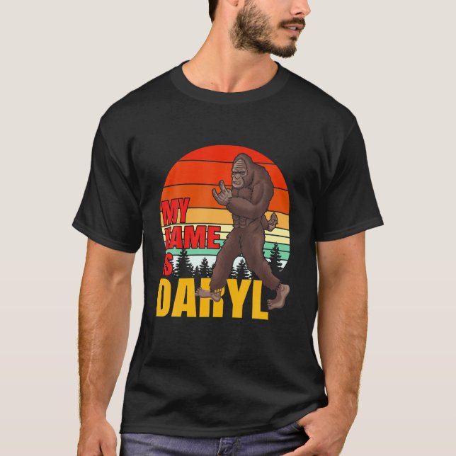 Bigfoot My Name Is Daryl Sunset T-Shirt (Front)