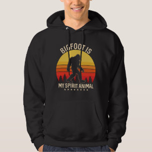 Bigfoot my Spirit Animal   Bigfoot Retro Hoodie